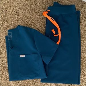 Figs scrub set- Deep Reef